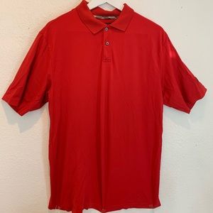 BURBERRY Men's Red Polo Shirt Size M